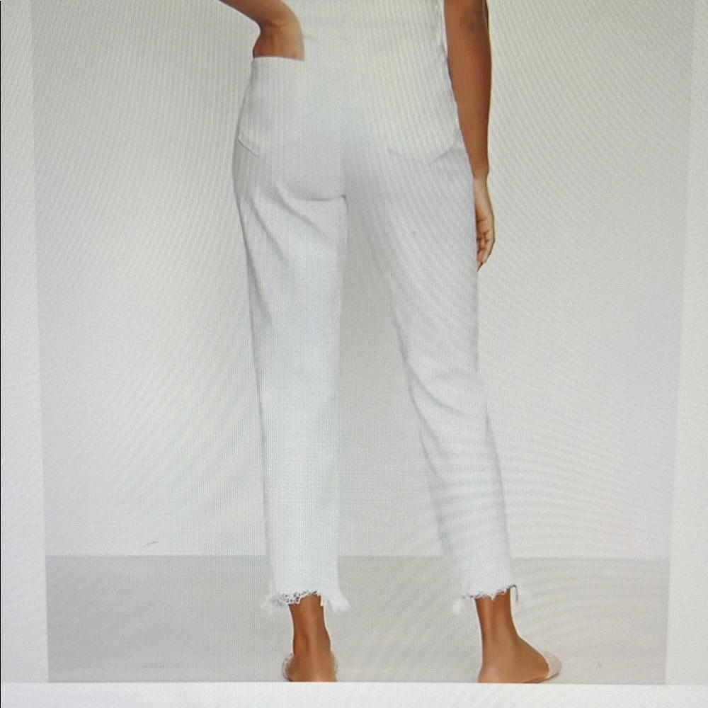 Ann Taylor LOFT The 90s Straight Jean In White 28/6" - Picture 2 of 9
